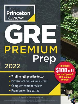 cover image of Princeton Review GRE Premium Prep, 2022
